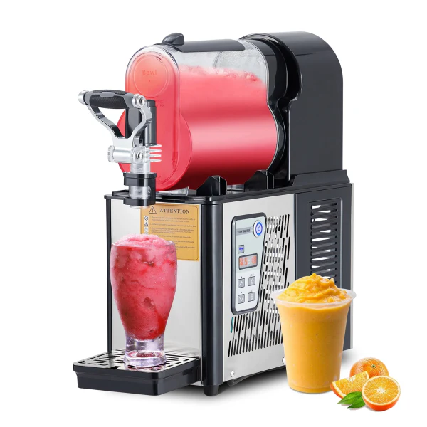 Machine à granita professionnelle 3L en acier inoxydable autonettoyante pour boissons glacées et fonte de neige, idéale pour la maison, les cafés et les restaurants.
