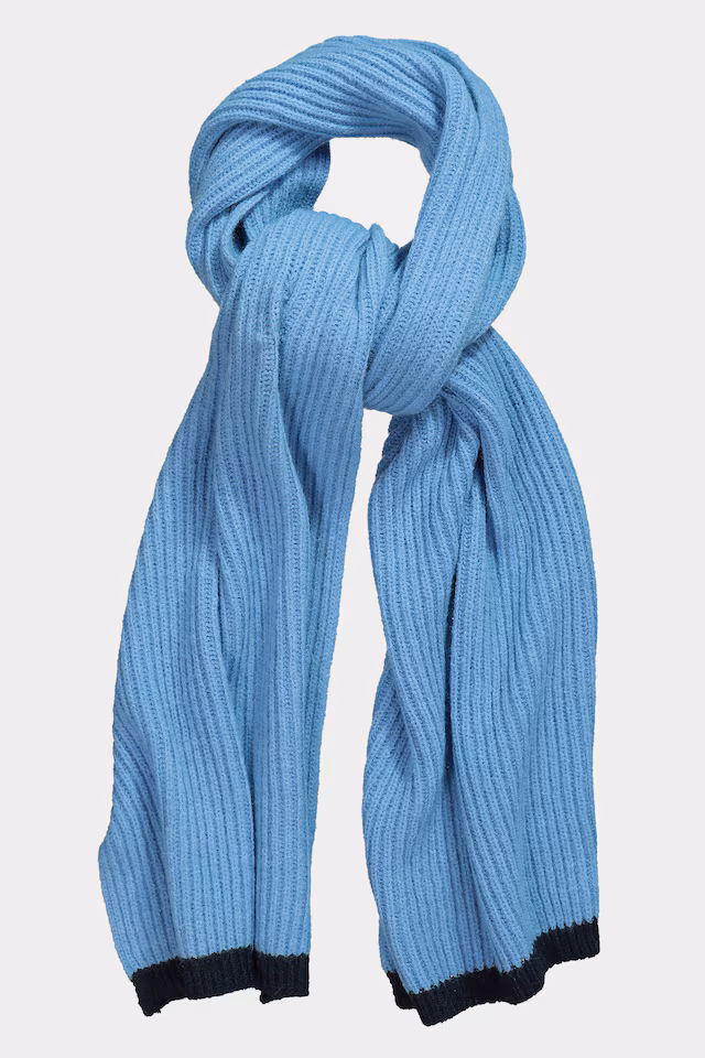 Two-Tone Knit Scarf