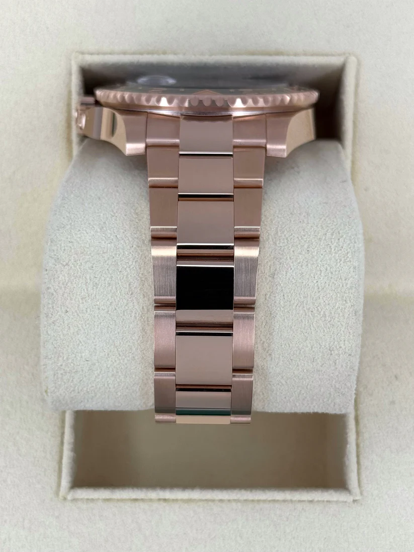[Super Clone]RLX GMT-Master II 40mm Root Beer Black Dial Oyster Bracelet 18k Rose Gold Watch 126715chnr-0001