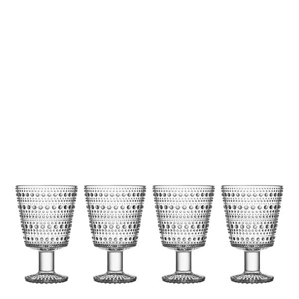 Kastehelmi glass 26 cl 4 stk klar