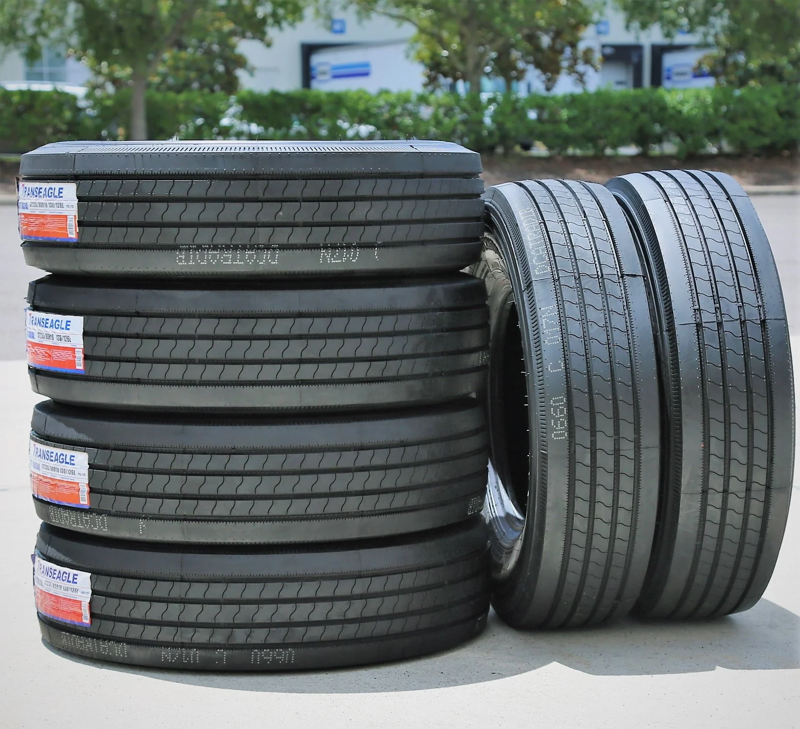 Set of 4 (FOUR) Transeagle All Steel ST Radial ST 235/80R16 Load H (16 Ply) Trailer Tires