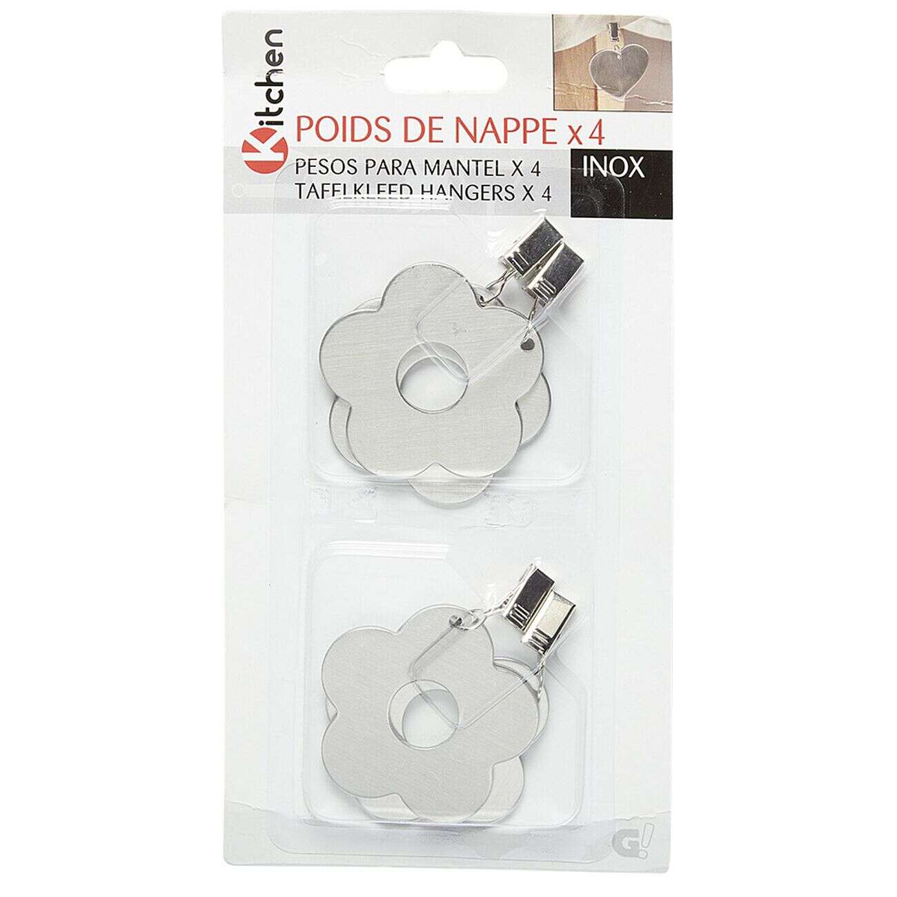 Poids de nappe x4 3 modèles