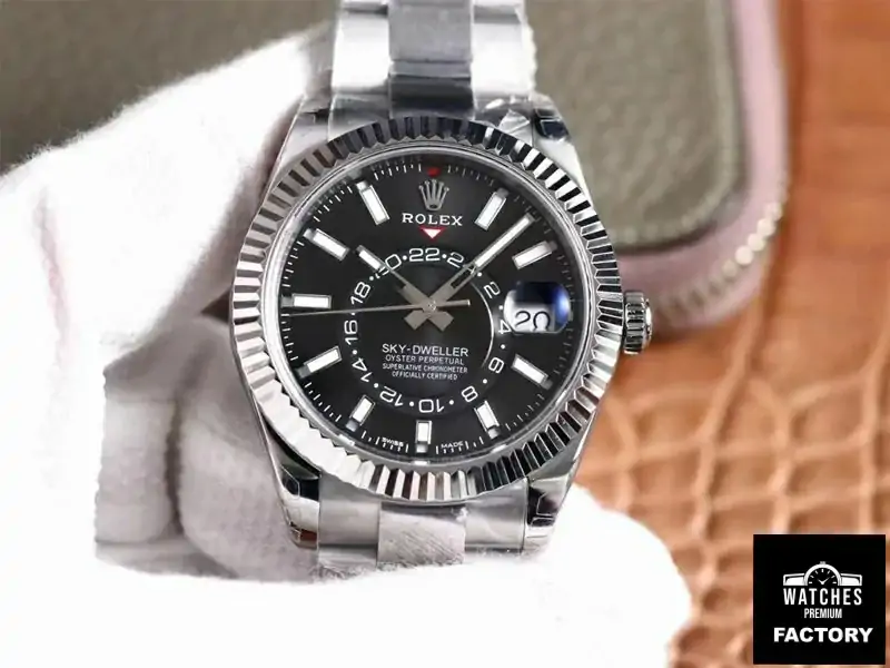 Rolex Sky Dweller M326934-0005 Noob Factory Black Dial