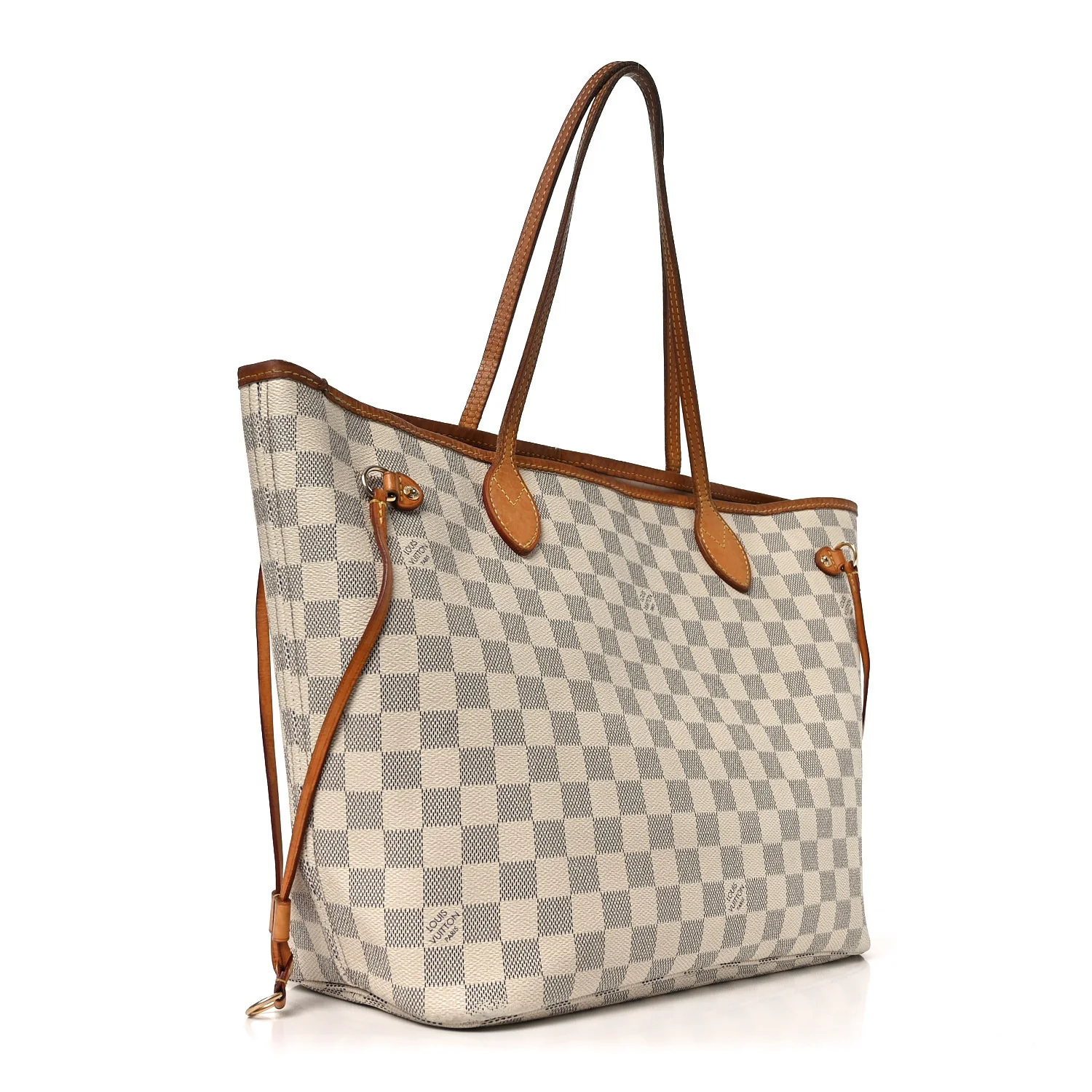 Damier Azur Neo Neverfull MM Rose Ballerine