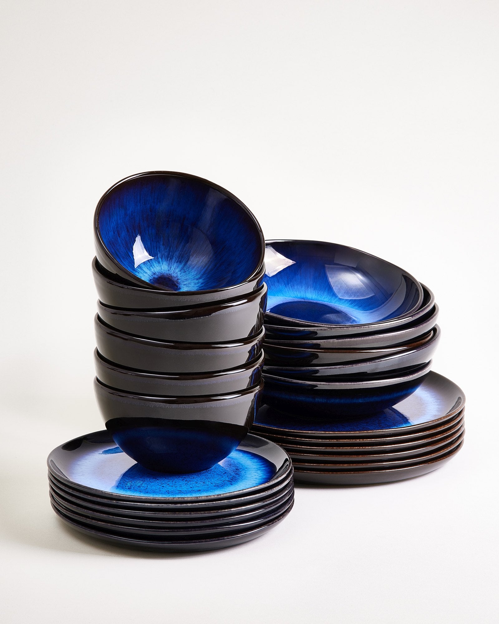 MELIDES - TABLEWARE SET DEEPSEABLUE 24 PIECES