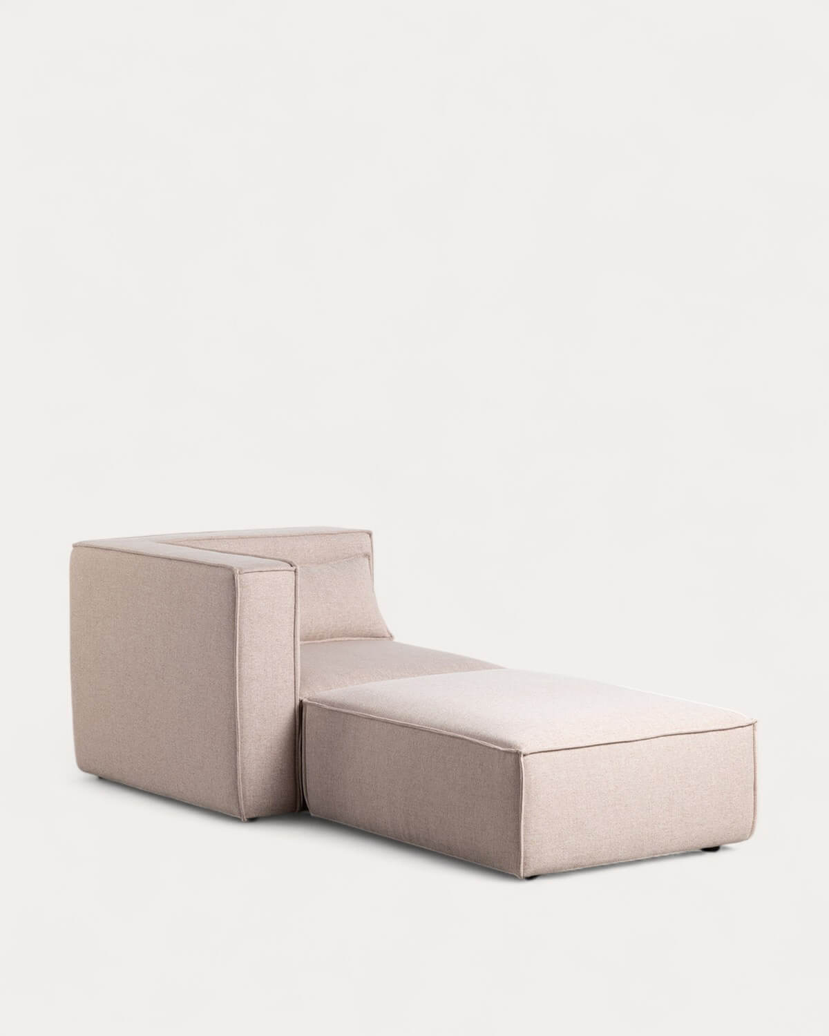 Kilhe Tela - Sillón Esquinero Modular con Puff de Tela Kilhe