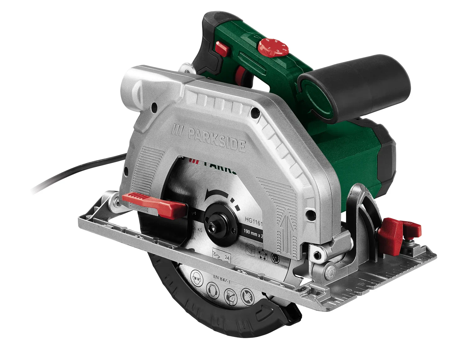 PARKSIDE Scie circulaire PHKS 1350 E4, 190 mm, 1350 W