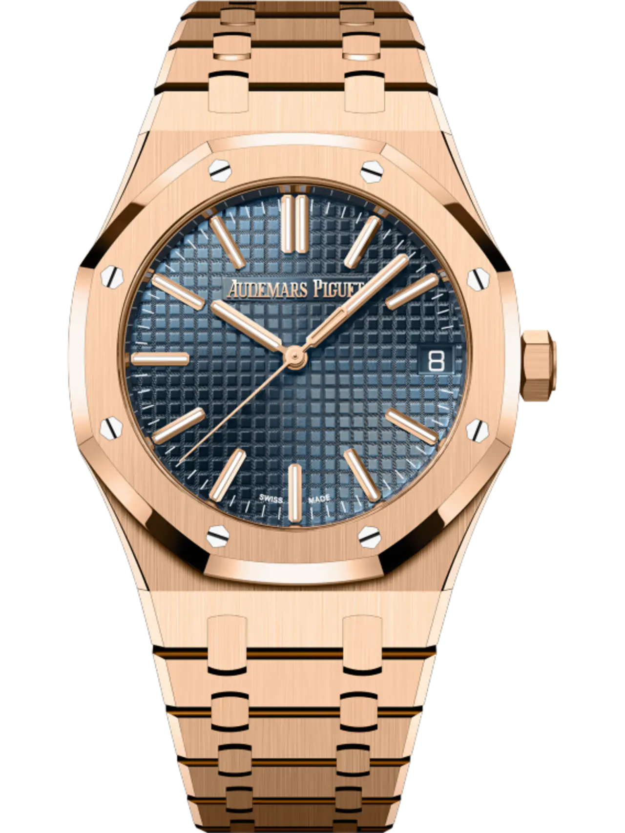 【Super Clone】Audemars Piguet ROYAL OAK Pink Gold “Night Blue Cloud 50” Dial 41mm 15510OR.OO.1320OR.03