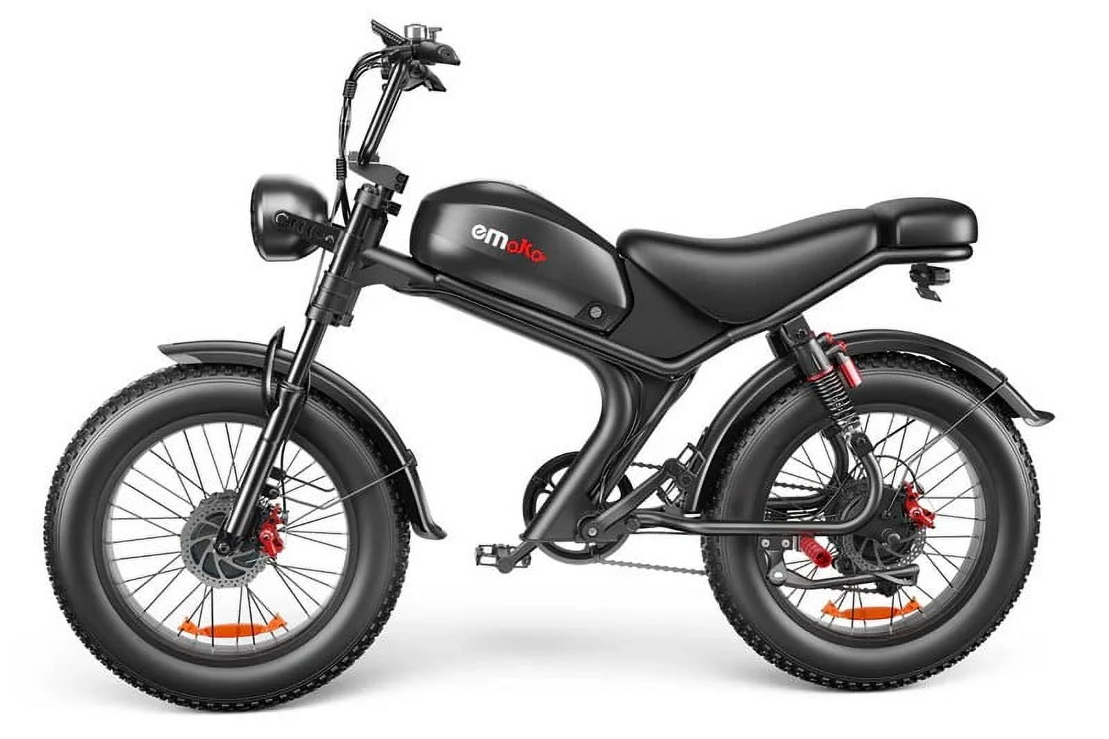 C93 Electric Bike Dual 2000W Motors Removable 23Ah Battery Up to 100 km Range 7-Speed Gears Hydrualic Brake 20" Wheels, Blue Color - Image 6
