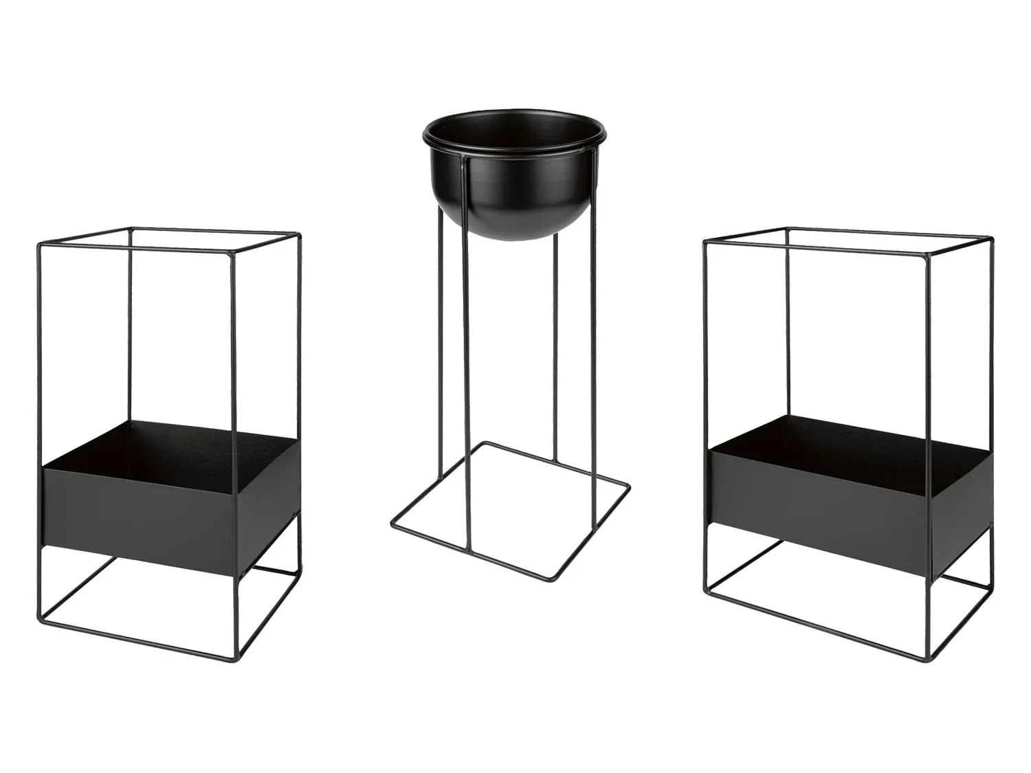 LIVARNO home Pot de fleurs avec cadre mtallique