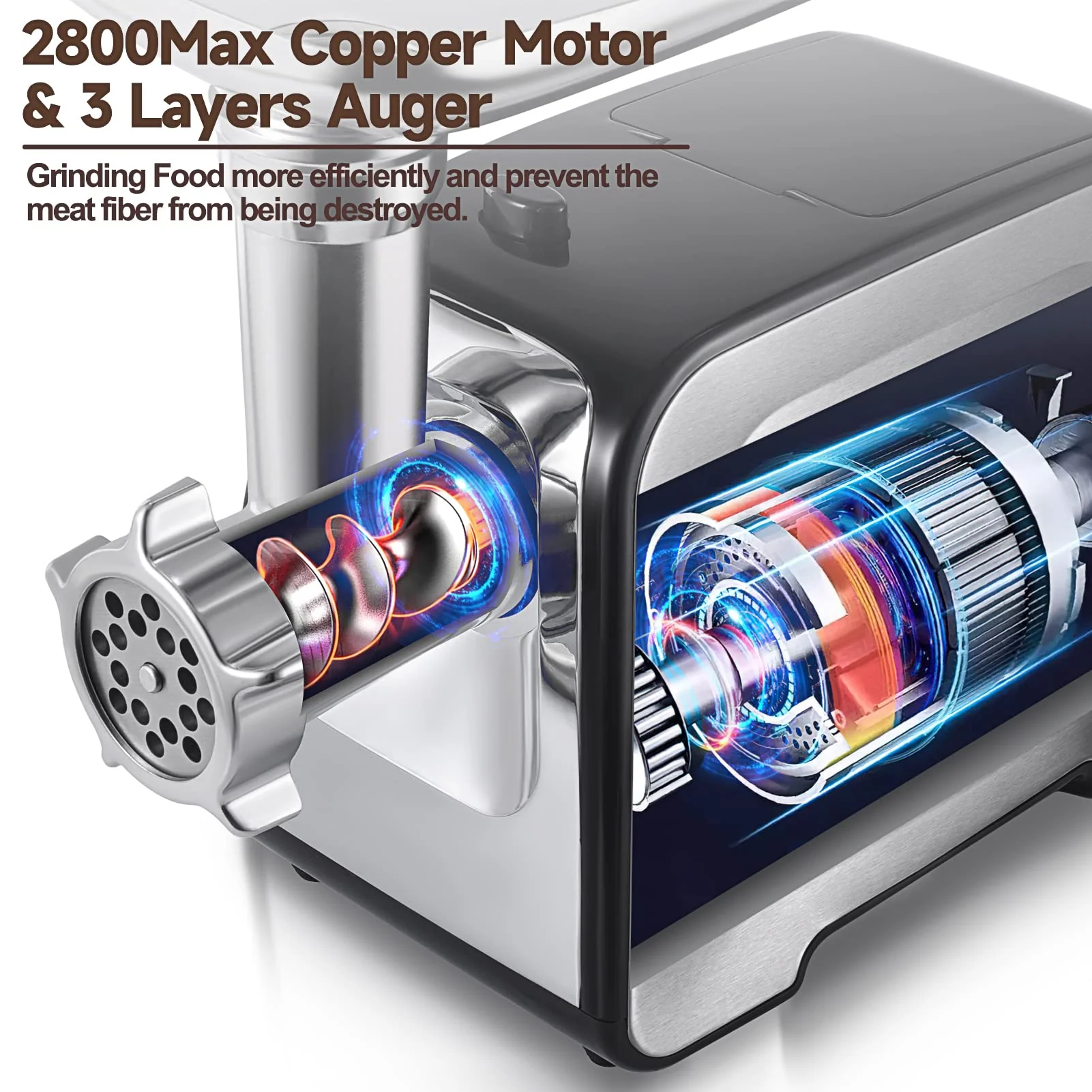 ALTRA LIFE Electric Meat Grinder. Sausage Stuffer