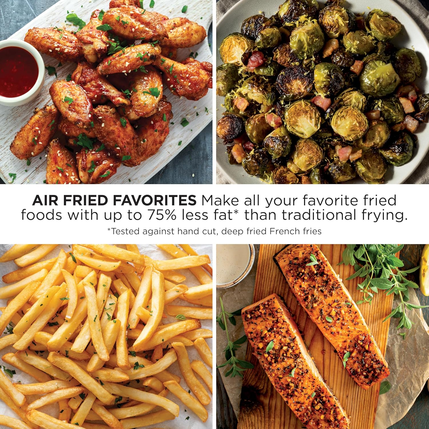 Ninja Air Fryer, 4 Qt Capacity, 4-in-1 Crisp, Roast, Reheat, and Dehydrate, Dishwasher Safe Parts, 105°F-400°F, 1550 Watt, Gray, AF101| Crisps, roasts, reheats, dehydrates, 1550W, High-gloss finish, Fits 2 lbs of fries, Dishwasher-safe