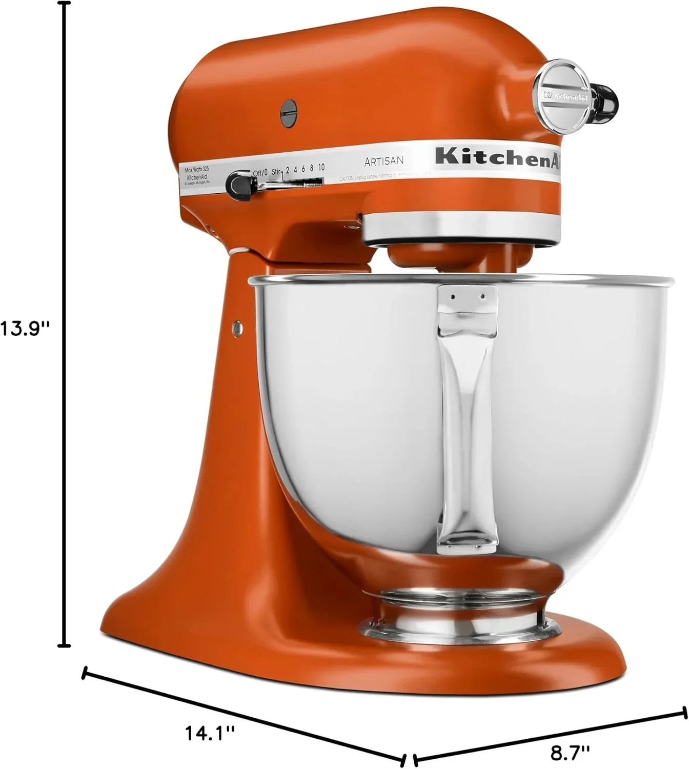 Robot pâtissier KitchenAid Artisan Series de 5 pintes à tête inclinable