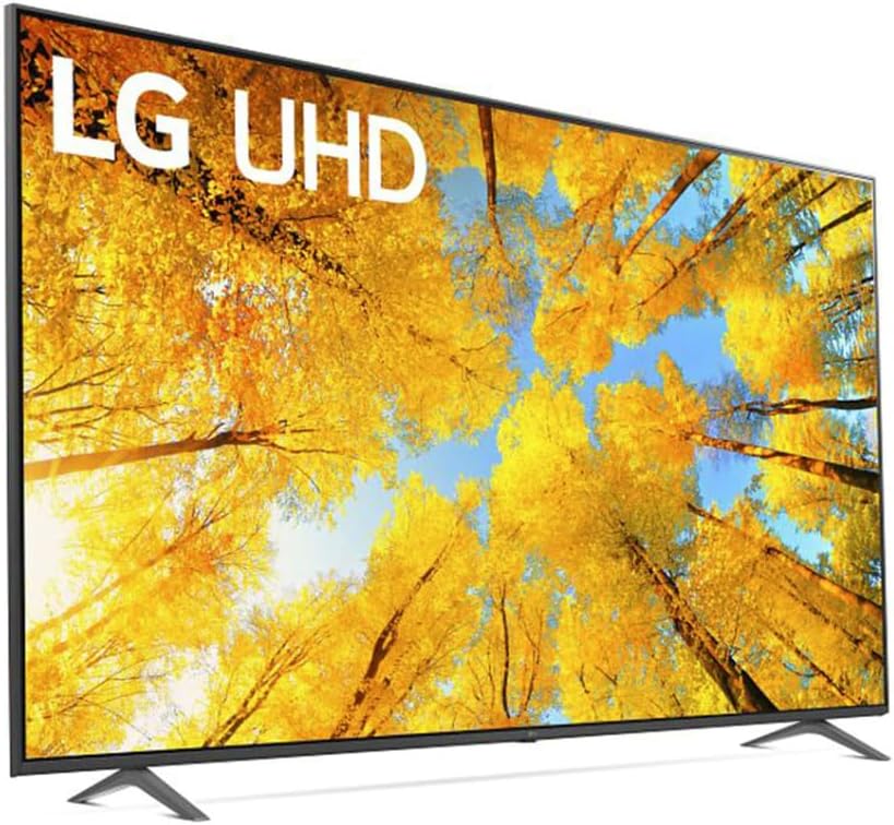 Téléviseur intelligent LG UQ7590 UHD 86 pouces (218 cm), référence 86UQ7590PUD, 2022 – 4K avec intelligence artificielle, Alexa intégrée, gris
