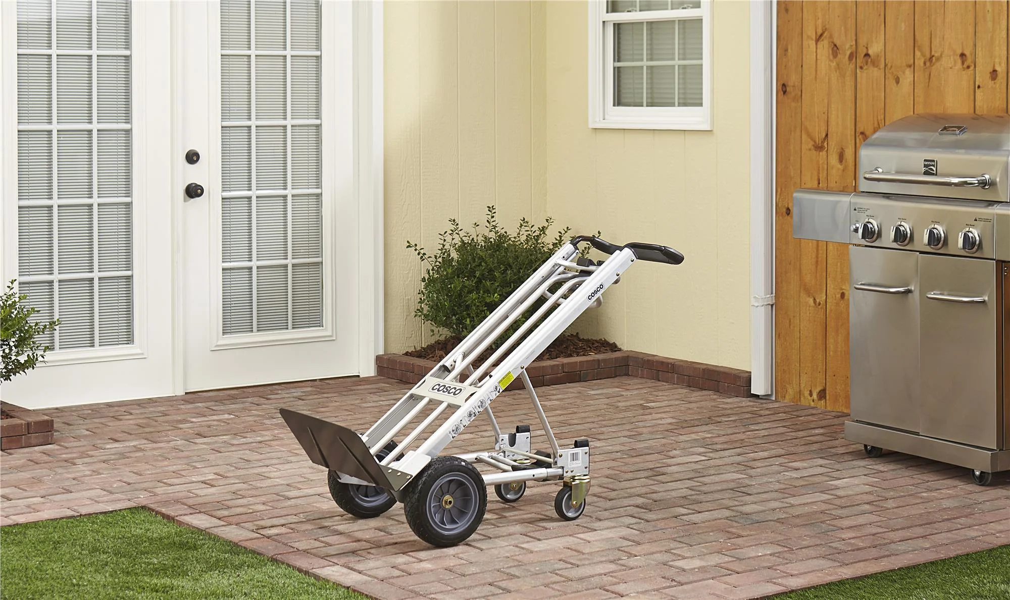 Cosco 3 - in - 1 Assist Series Hand Truck/Assisted Hand Truck/Cart with Flat - Free Wheels