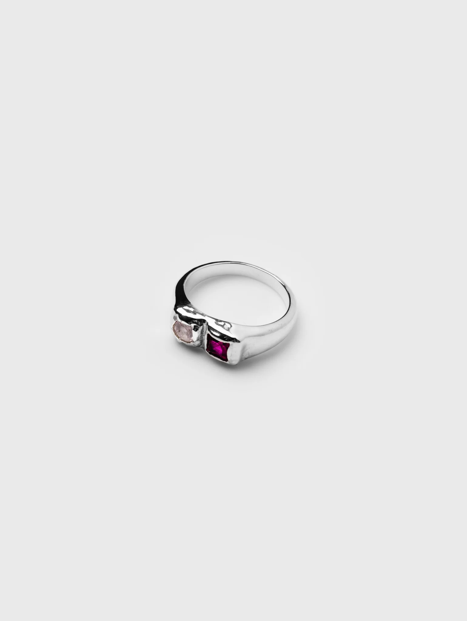 Bryce Ring in Pink and Sterling Silver