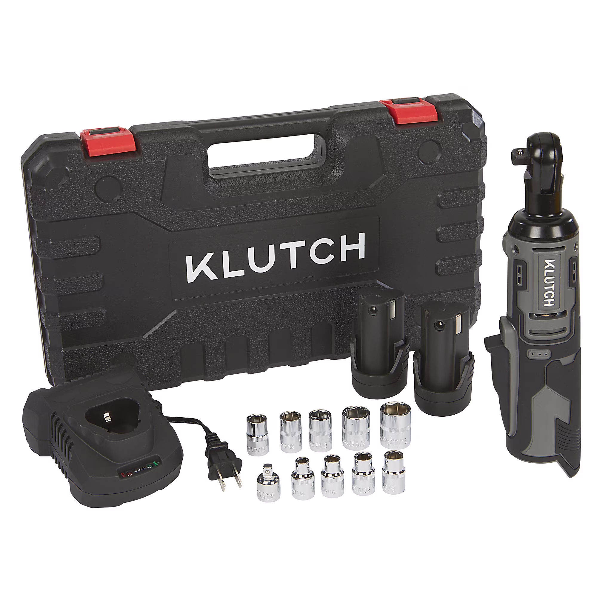 3/8in. Ratchet Wrench Kit, 12V, Cordless, Lightweight, Ergonomic, 2.0Ah