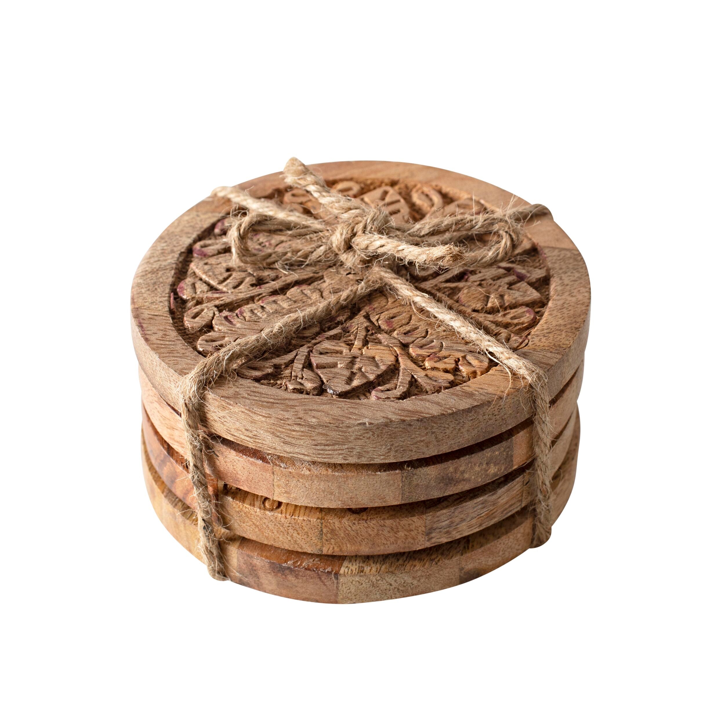 Parvani Set Of 4 Coasters 10x10x1cm