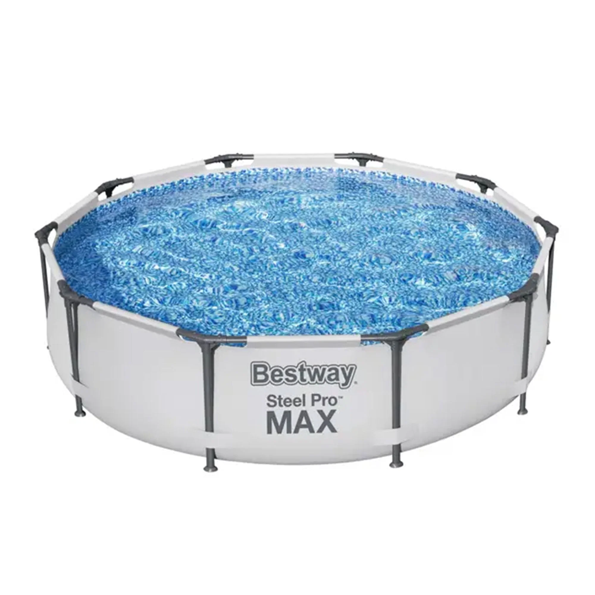 Bestway Steel Pro MAX 10'x30" Above Ground Outdoor Swimming Pool with Pump Metal frame pools Round Image 7