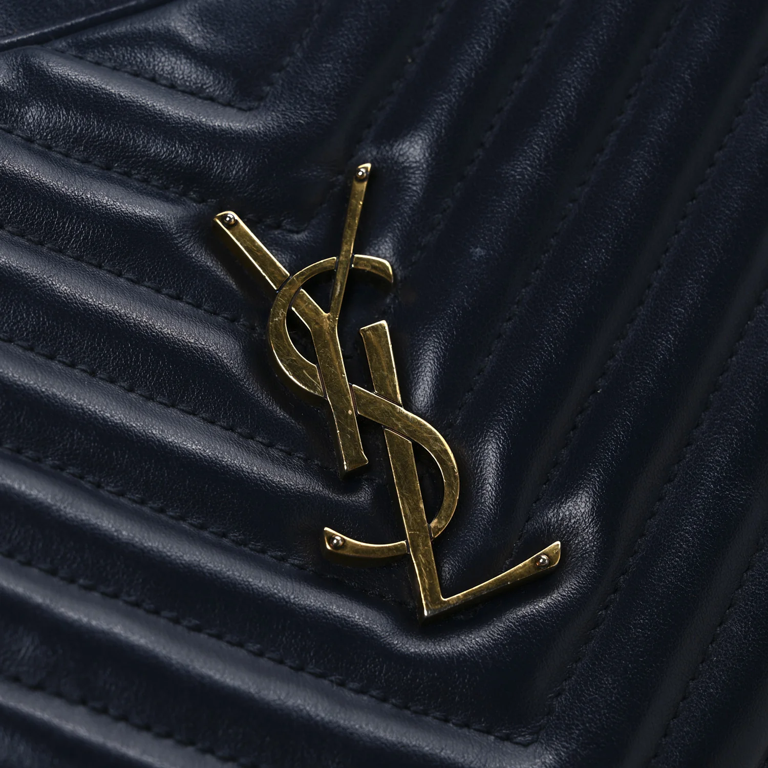 Calfskin Matelasse Monogram Lou Camera Bag Deep Marine
