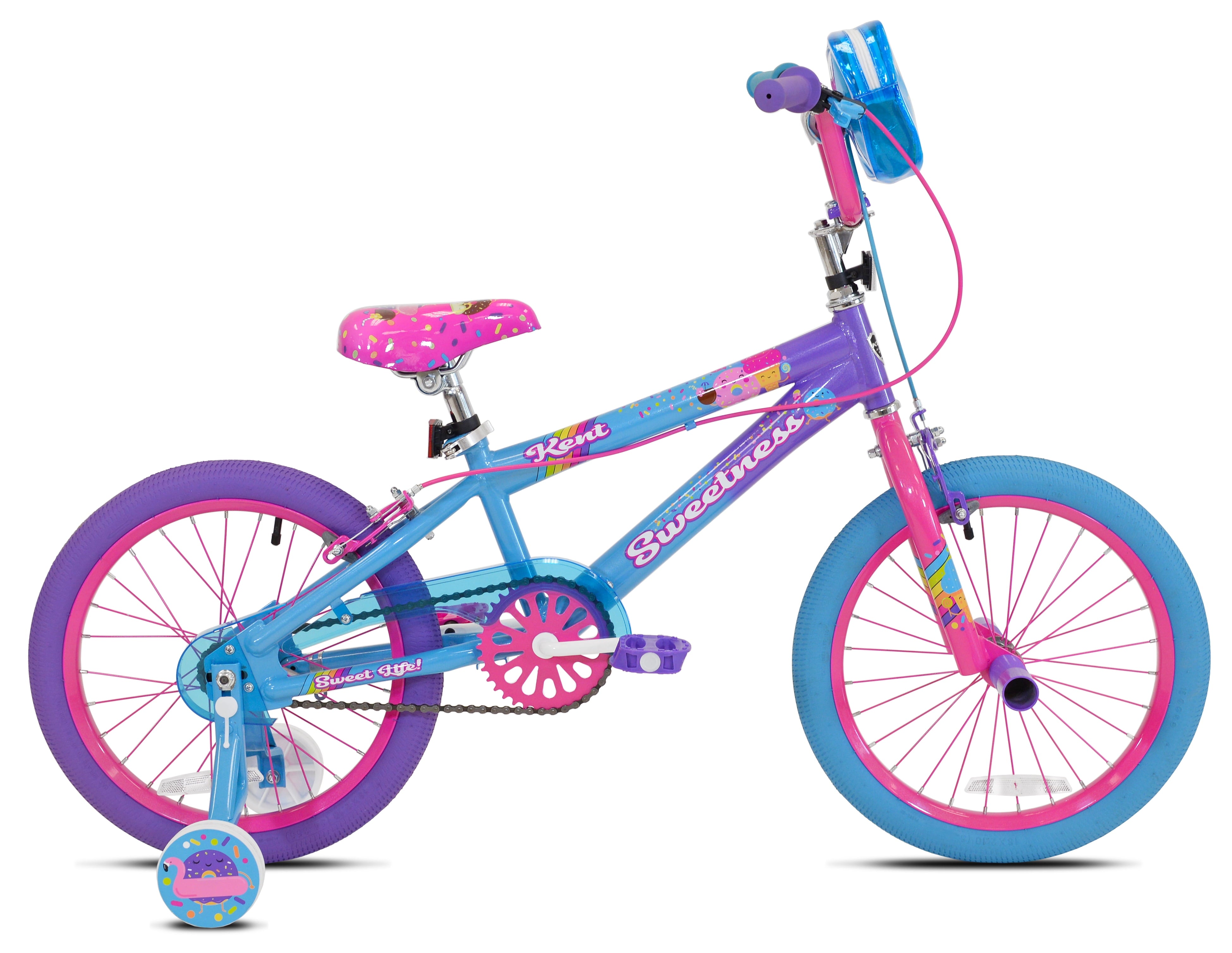 18 Sweetness Girls Bike. Purple/Pink/Blue