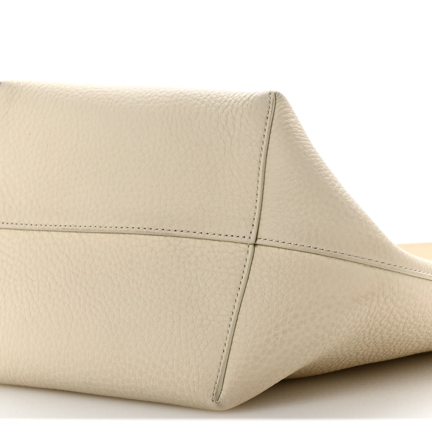 Grained Calfskin Medium N/S Park Tote Ivory