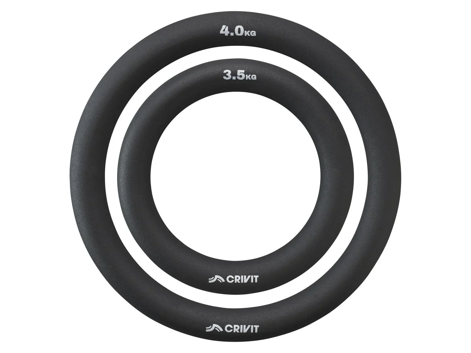 CRIVIT Lot de 2 anneaux de musculation, 3,5 kg et 4 kg