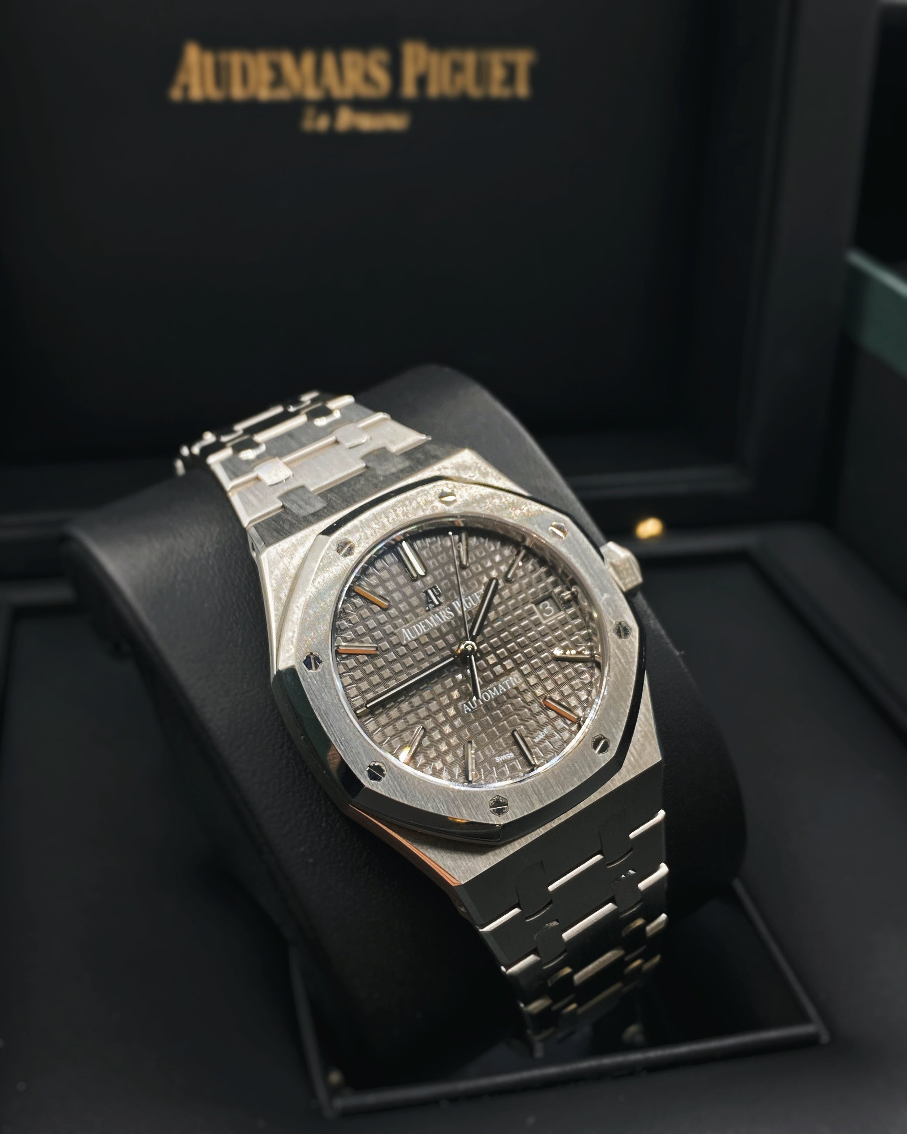 [Super Clone]Audemars Piguet Royal Oak Selfwinding, Grey dial, 37mm, Stainless steel, 15450ST.OO.1256ST.02