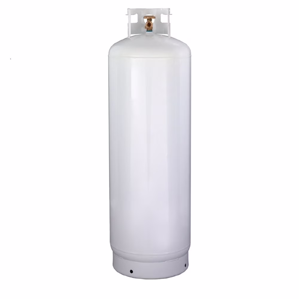 New 100 lb Steel Propane Tank with POL Valve Ships Empty