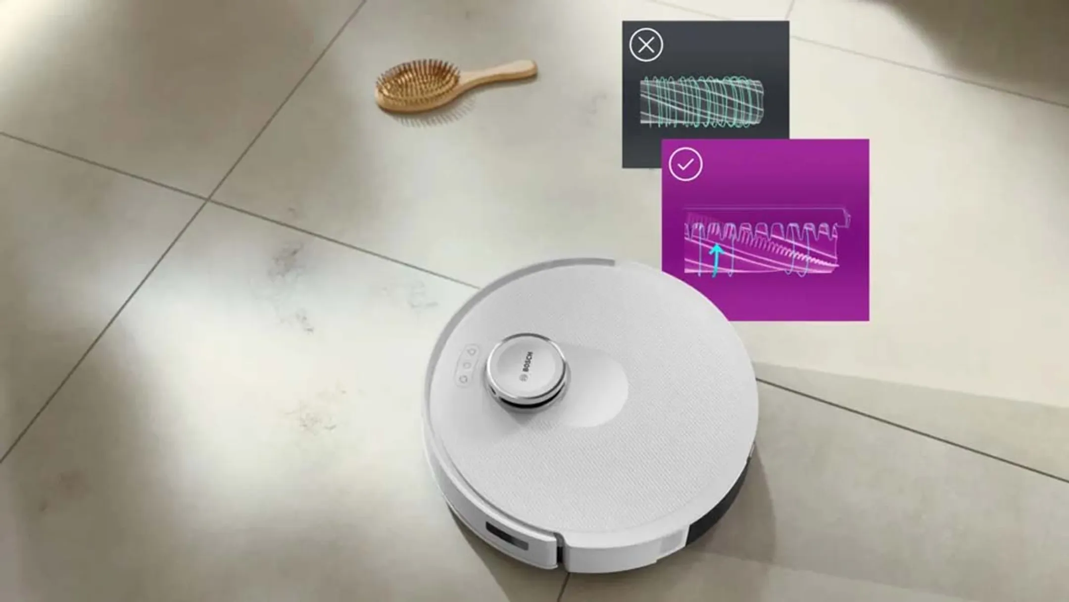 Bosch Robotstofzuiger 2in1 Spotless Advanced + BCRD2W