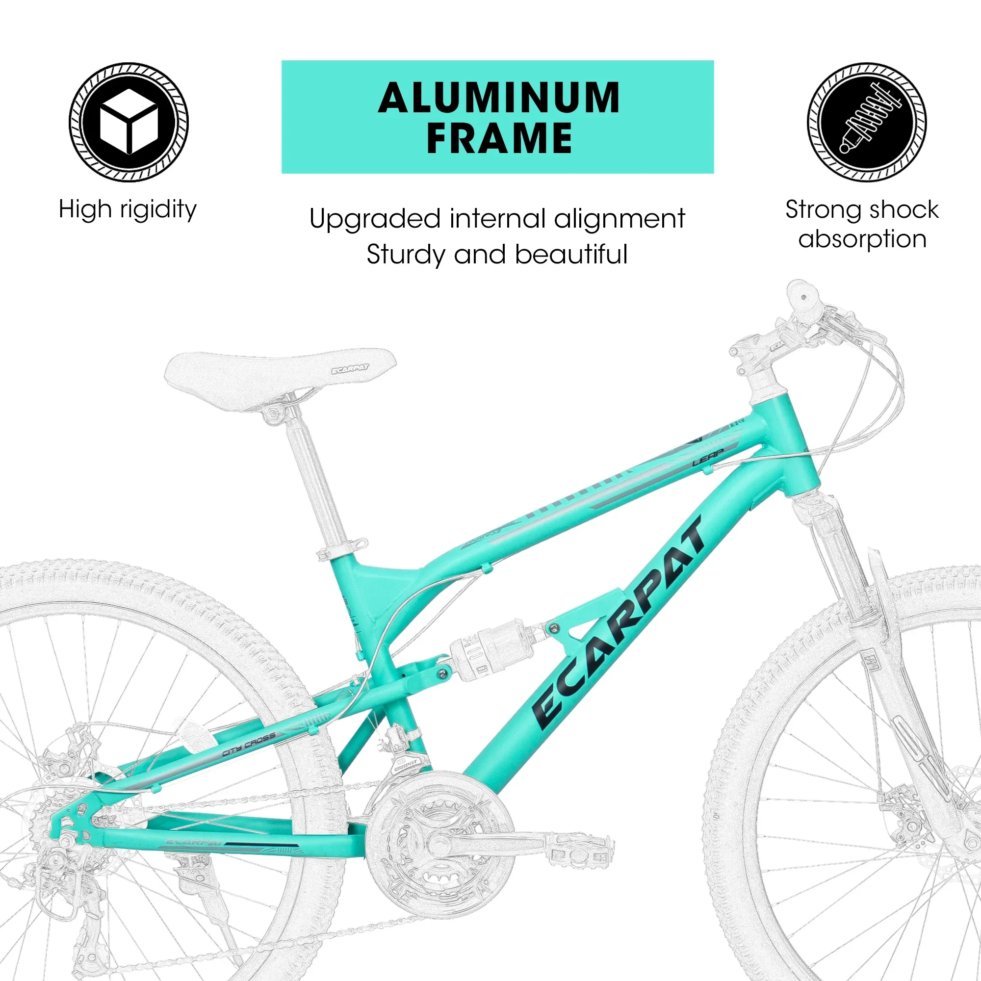 POVANLI  26 Inch Mountain Bike Adult Full Shimano 21 Speed Mountain Bike, Dual Disc Brake, Aluminum Frame Disc Brake, Front Suspension, Mountain biking for both men and women, Black (Gift)
