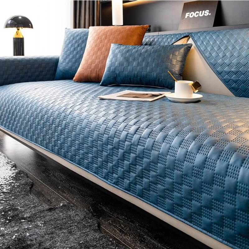 Water-resistant Leathaire Fabric Sofa Cover Furniture Protection Couch Cover
