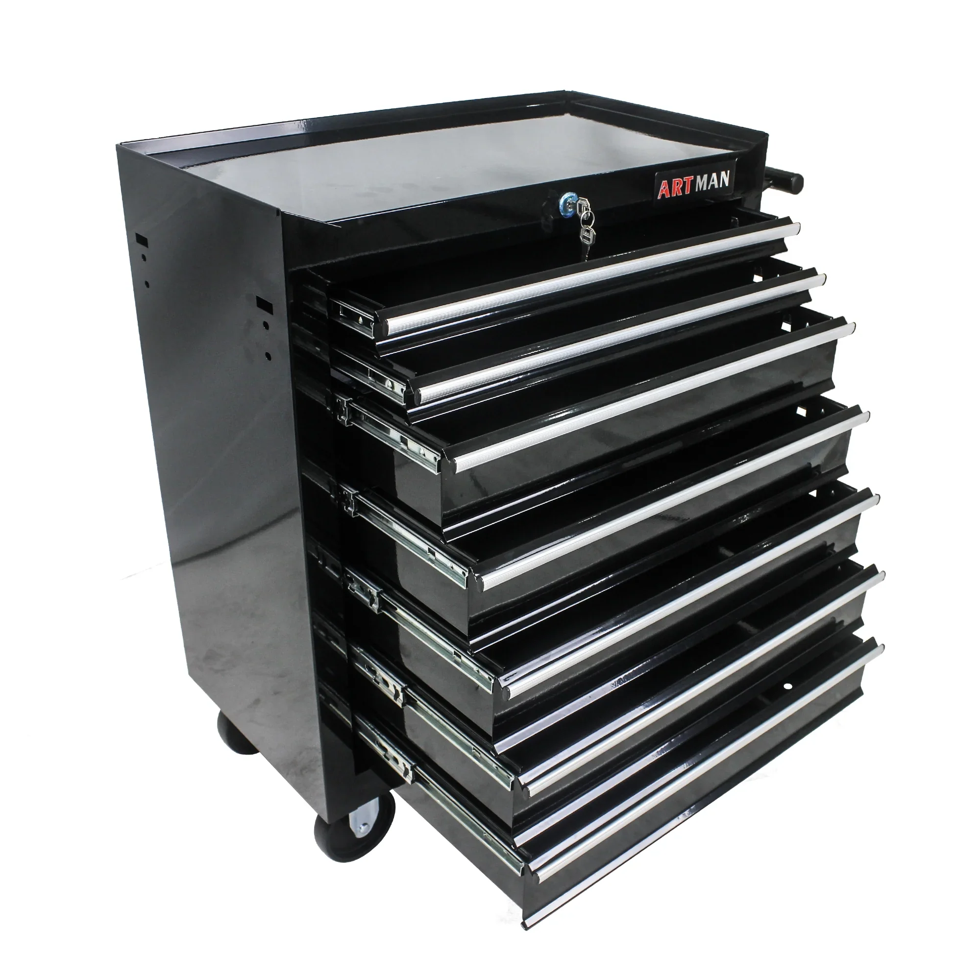 ARTMAN 7 Drawer Tool Rolling Storage Cart ,Tool Boxes Tool Chest with Wheels and Drawers for Garage Workshop Warehouse