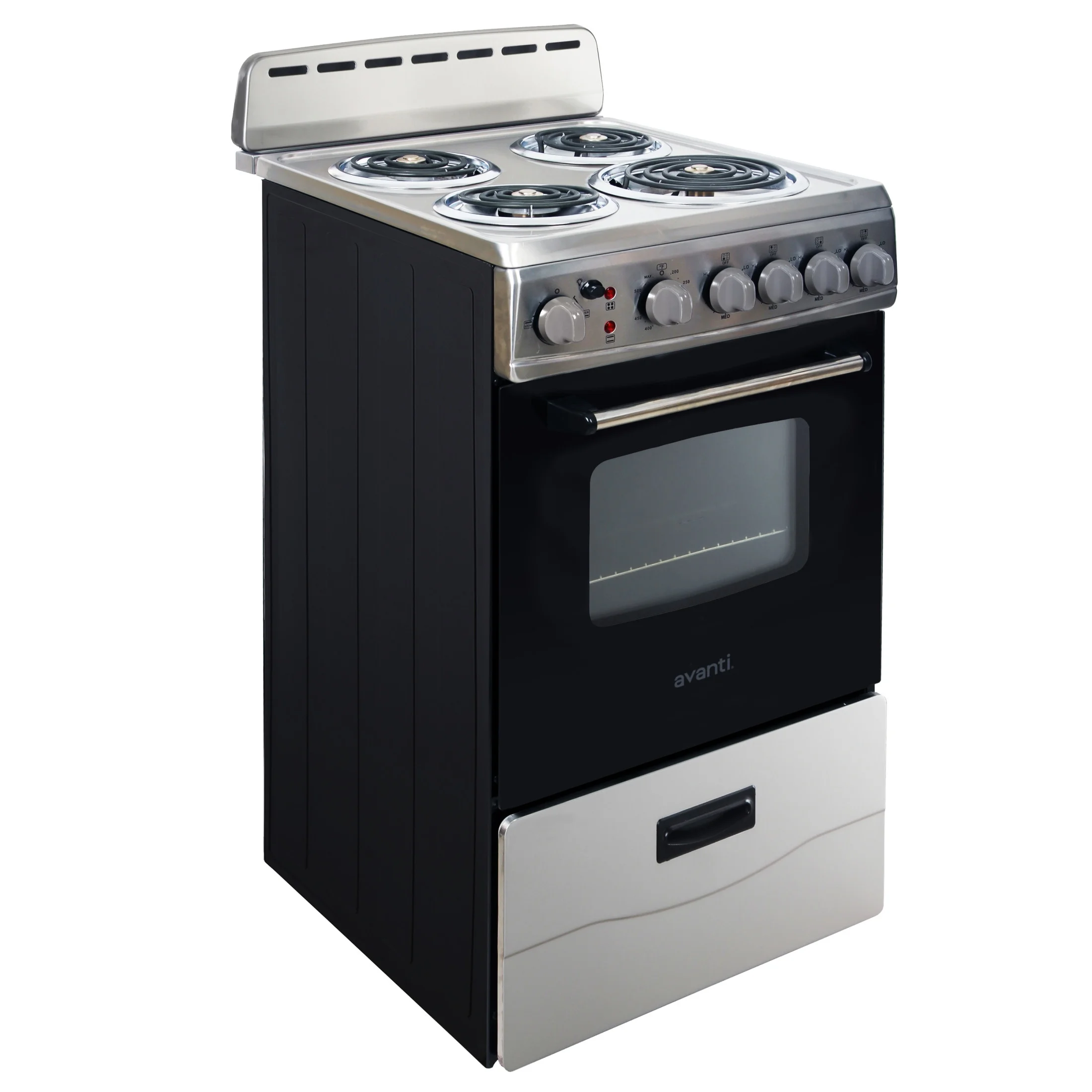 20" Electric Range Oven with Framed Glass Door, in Stainless Steel (ERU200P3S)(2 1 cu ft /White) Image 8