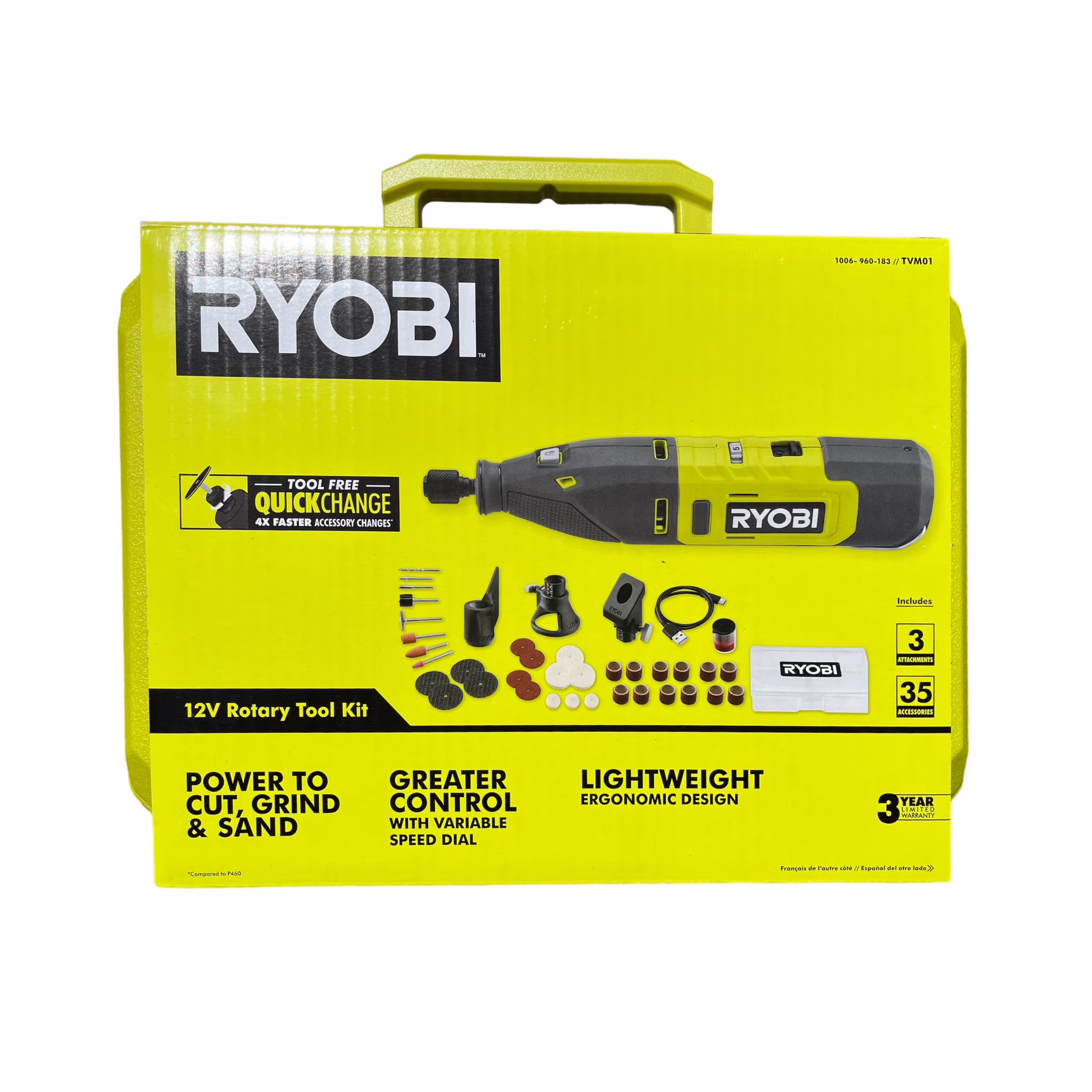 RYOBI 12V Cordless Rotary Tool Kit