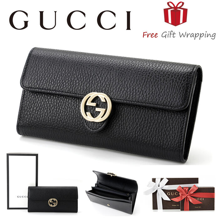 GUCCI シマレザー 長財布 ブラック 615524 ギフトに