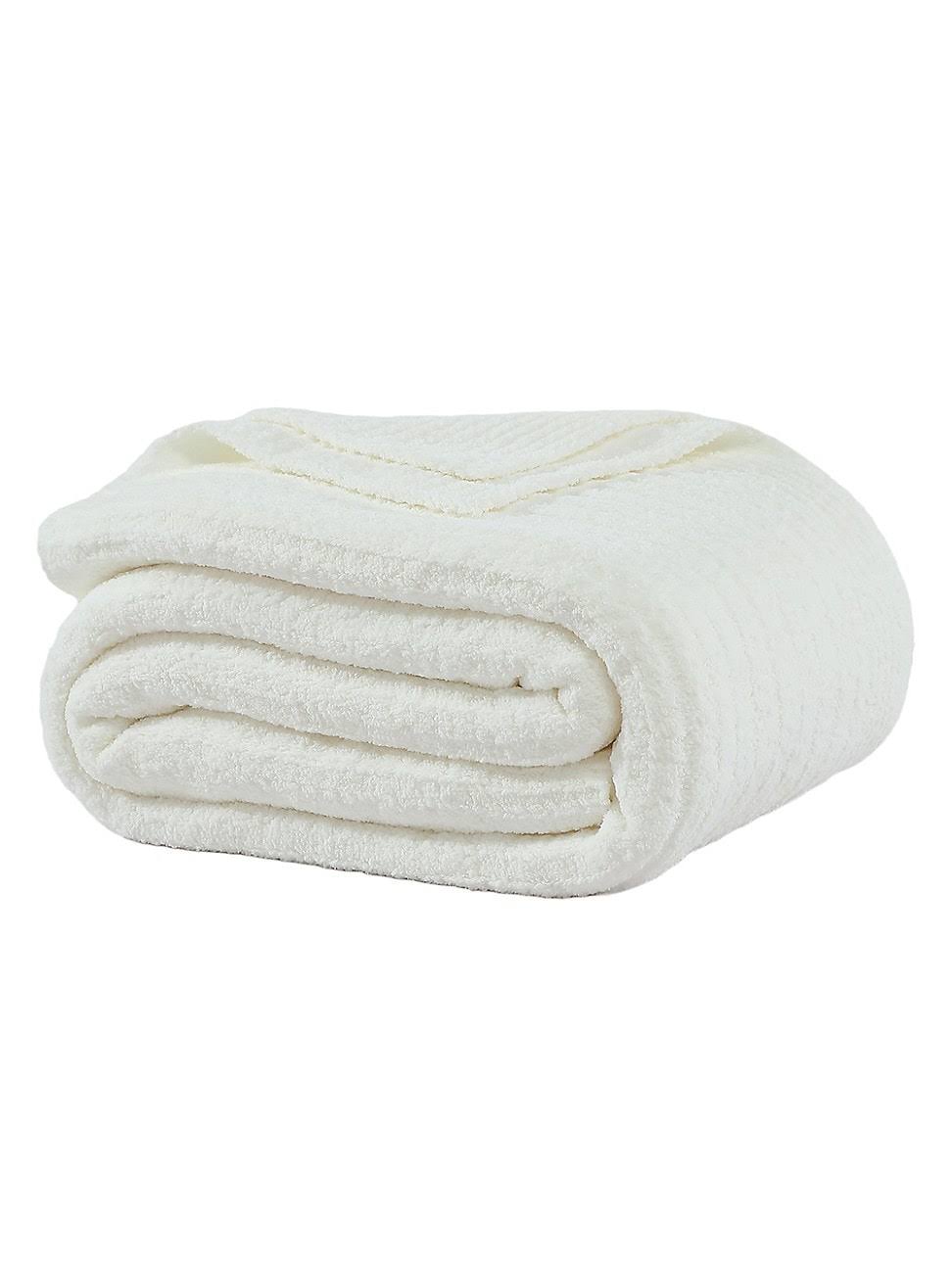 Sunday Citizen Snug Ribbed Bed Blanket - Off White - Size Queen