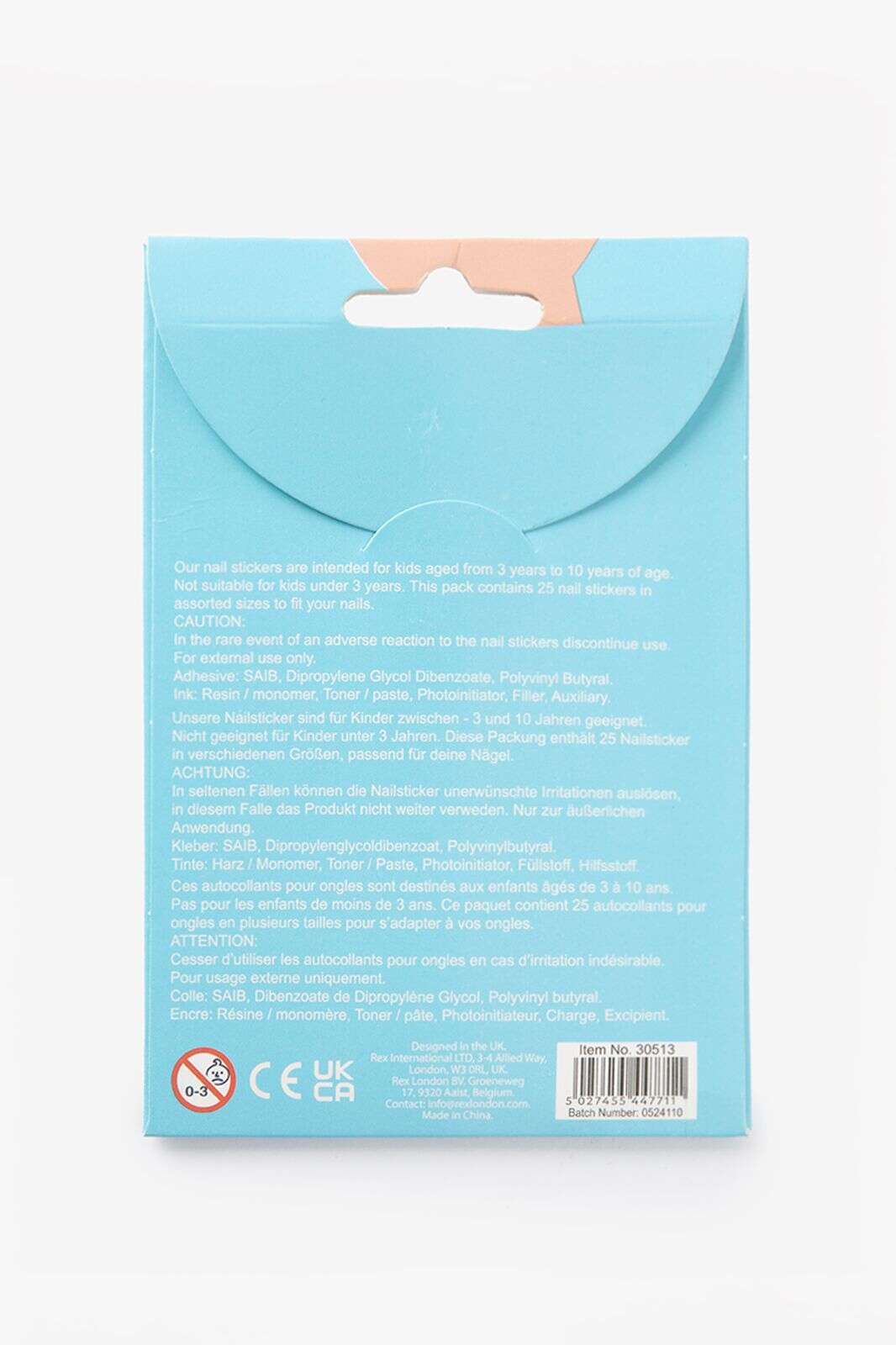 Rex London nagelstickers sausage dog