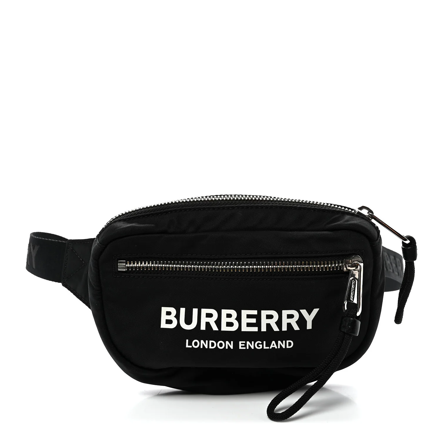 Econyl Logo Print Small Cannon Bum Bag Black