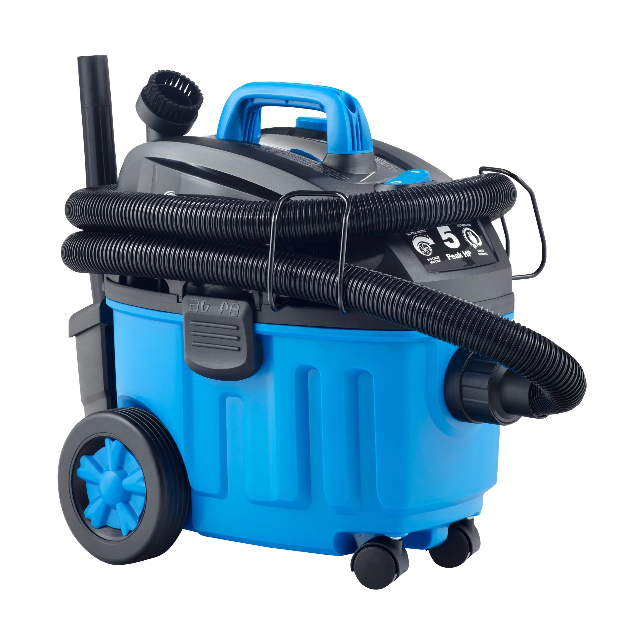 Vacmaster 4 Gallon 5 Peak HP Household Wet/Dry Vacuum, VF409