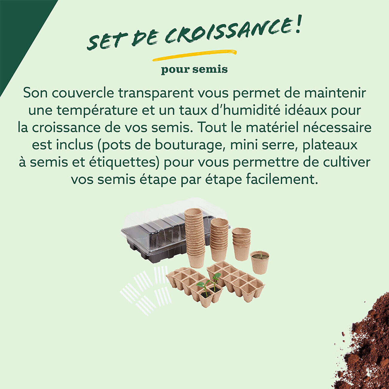 Set de croissance pour semis