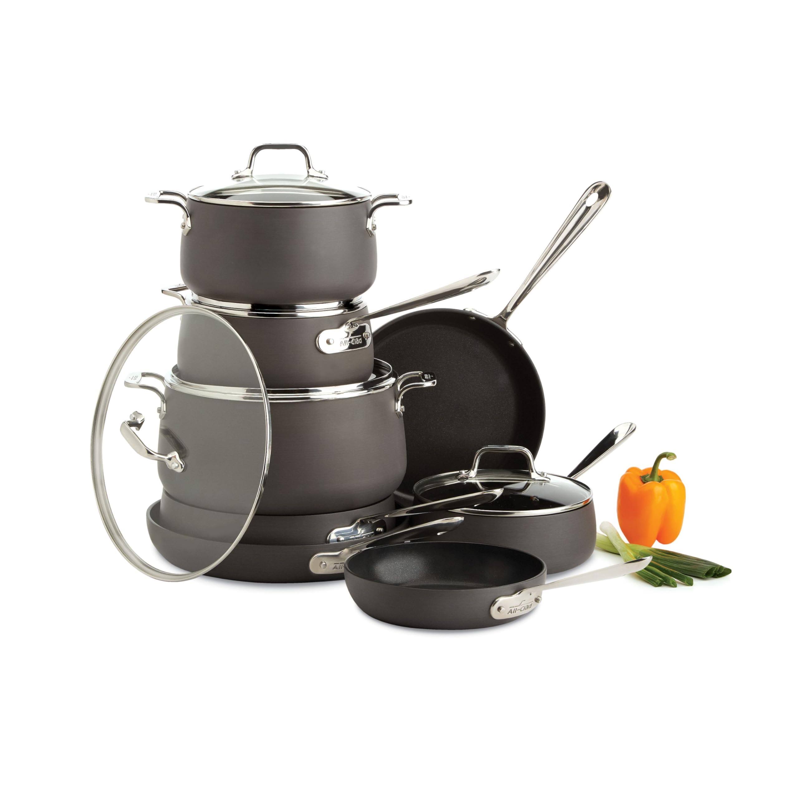 All Clad HA1 Hard Anodized Nonstick 13 Piece Cookware Set