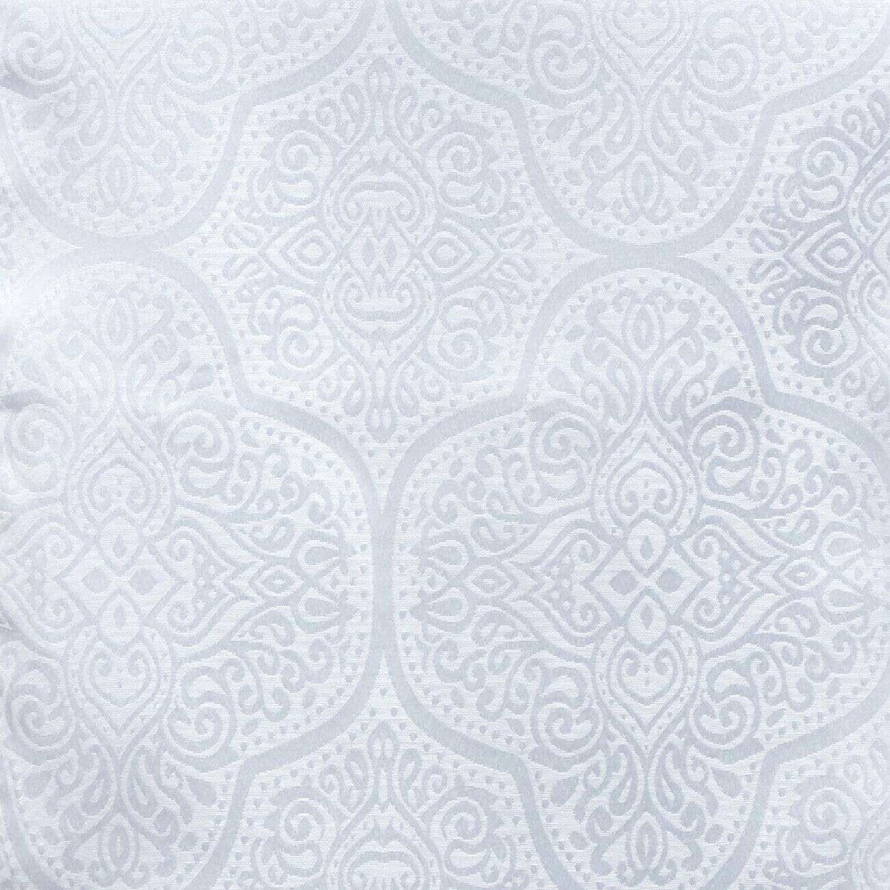 Chemin de table motif jacquard blanc