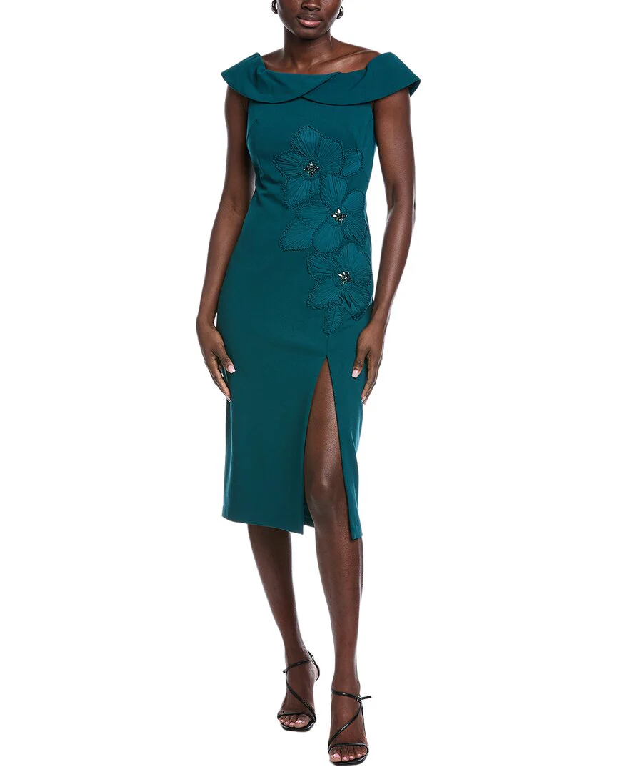 sachin and babi light blue dress Aidan Mattox Printed Midi Dress