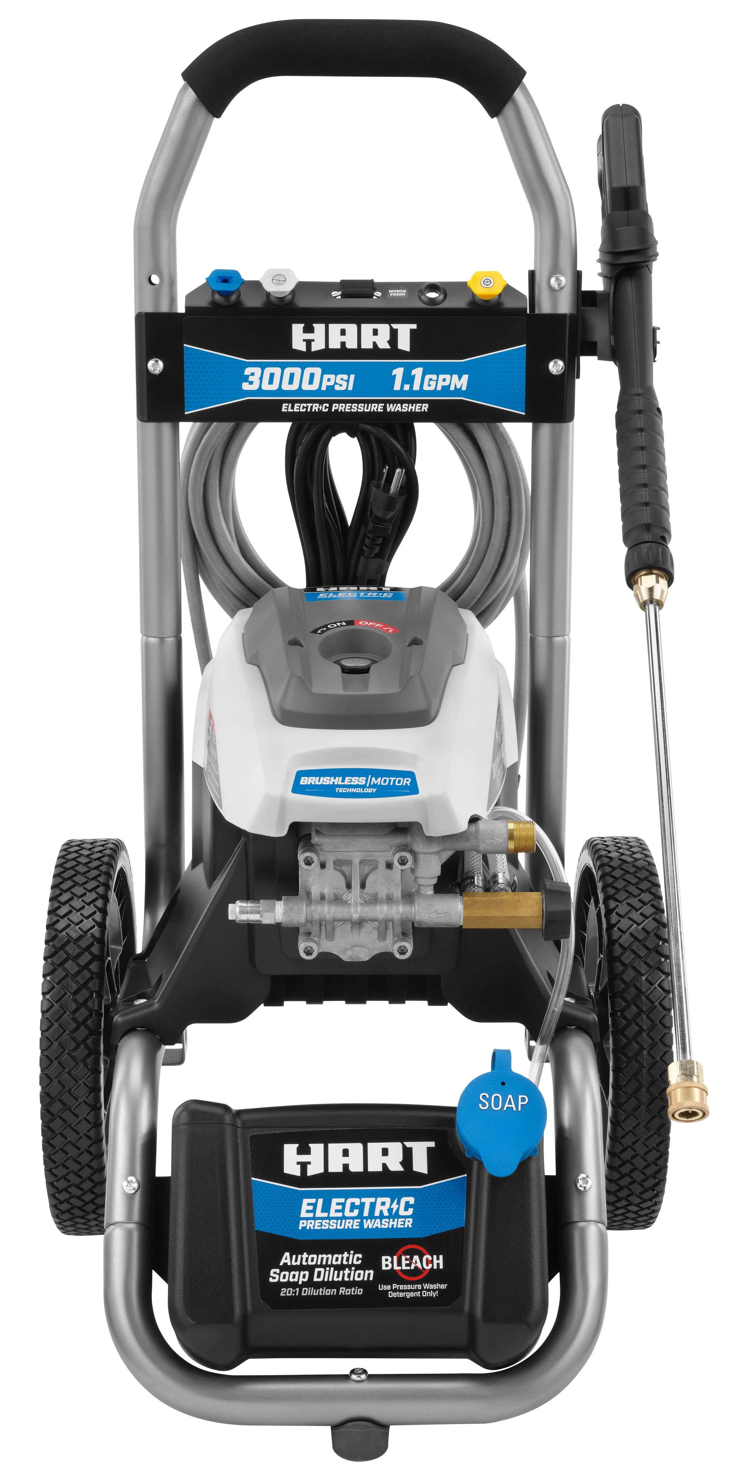 3000PSI 1.1 GPM Cold Water Electric Pressure Washer, Brushless Motor - Image 5