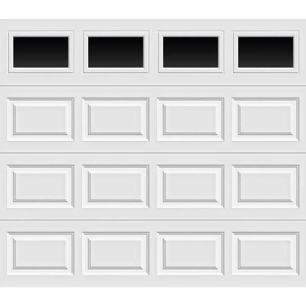 Porte de garage isolée Classic Collection 8 pi x 7 pi, valeur R de 6,5, avec fenêtres simples A768954