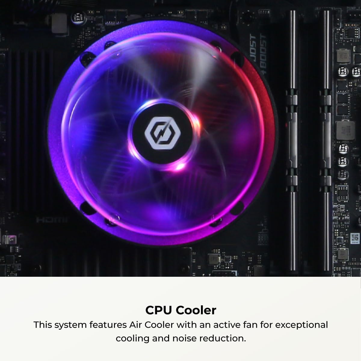 CYBERPOWERPC Gamer Master Gaming PC  AMD Ryzen 5 5500 3.6GHz  Radeon RX 6400 4GB  16GB DDR4  500GB PCIe Gen4 SSD  WiFi Ready & Windows 11 Home (GMA3100A)