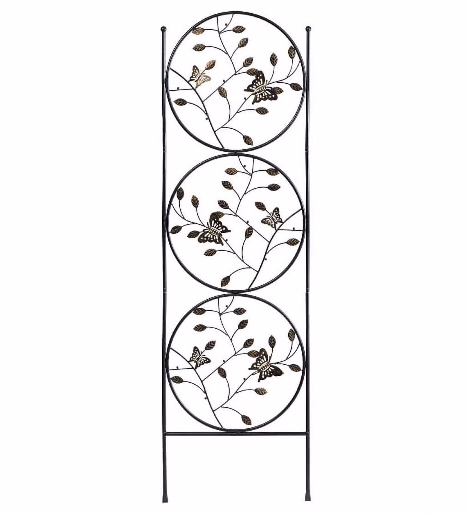 Plow & Hearth Butterfly Trio Metal Garden Trellis
