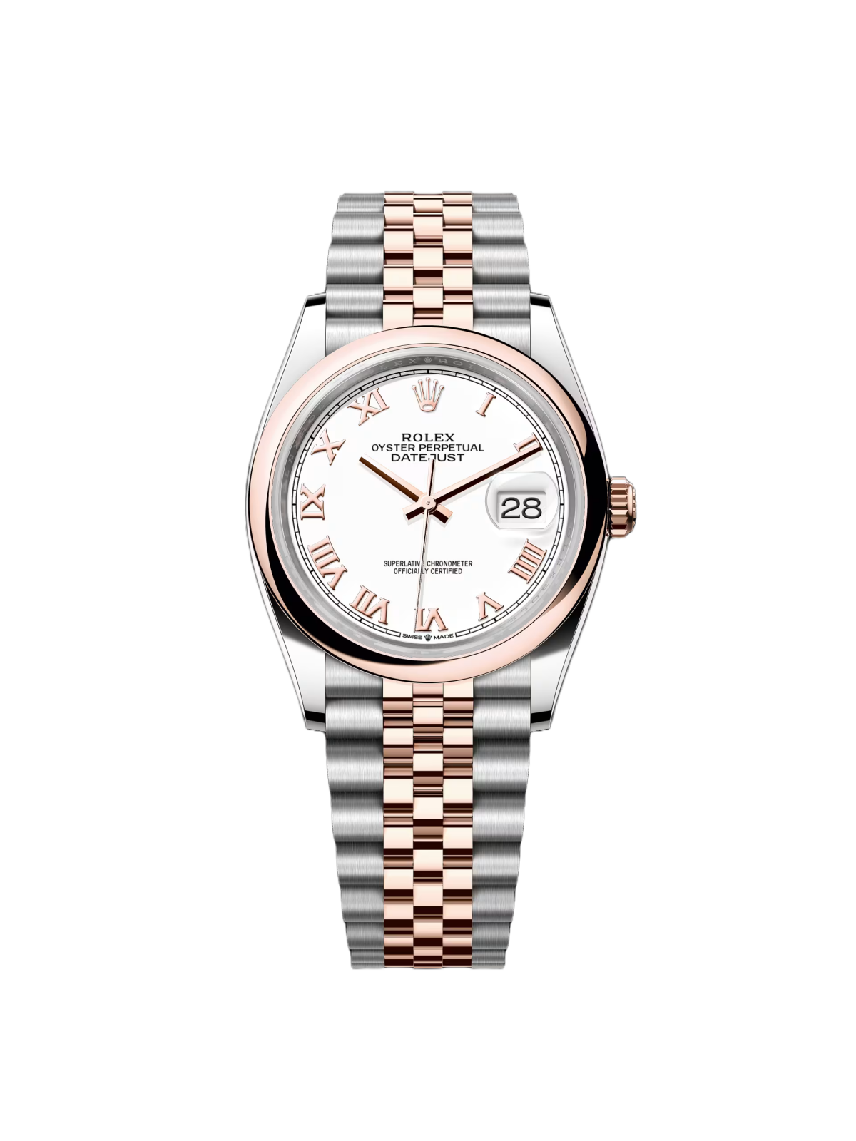 【Super Clone】RLX  Datejust 36mm 126201 White Dial Oyster Bracelet Watch
