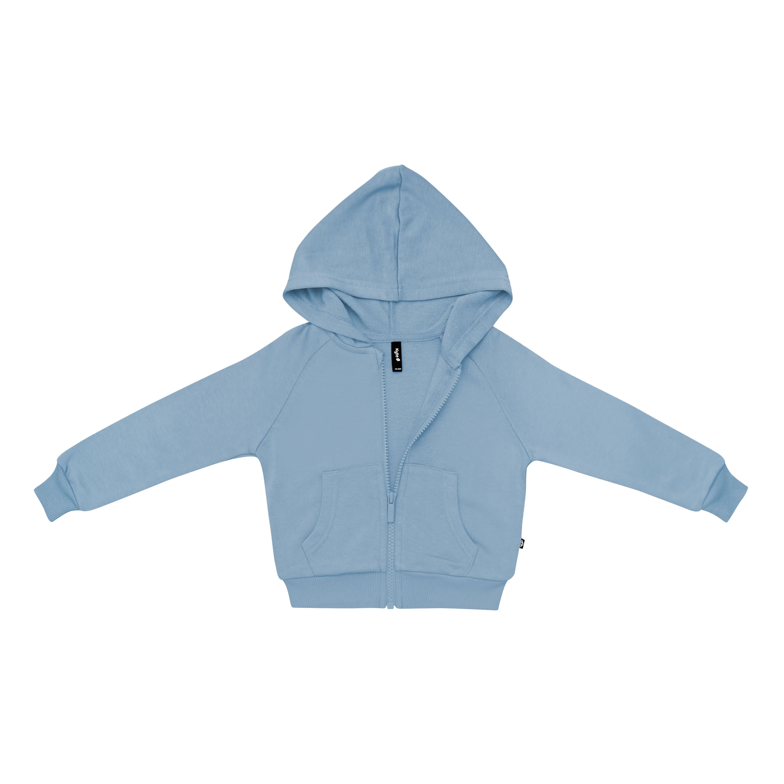 Fleece Zip Up Hoodie in Slate